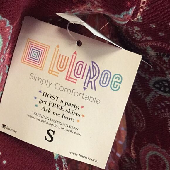 NWT LULAROE NICOLE dress in size small in a paisley design - Picture 10 of 14